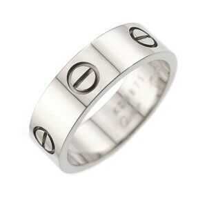 Cartier Love Ring 18K White Gold 750 size57 7.5(US)